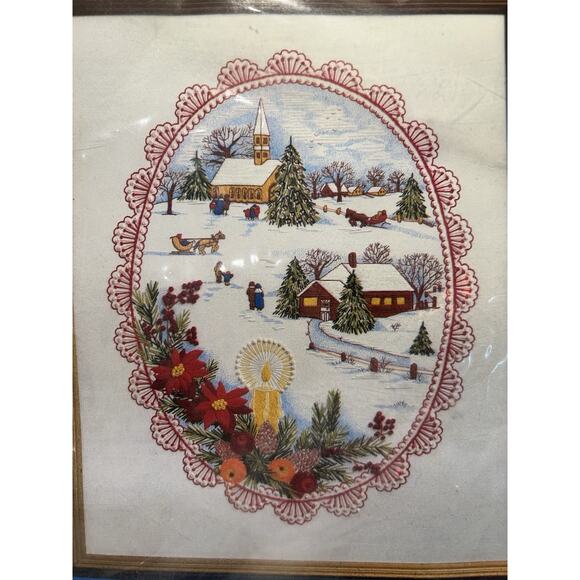 Paragon Needlecraft Kit Christmas Collection Peace on Earth Stitchery Picture - Picture 3 of 7